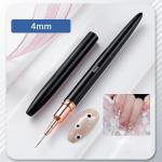 Nails Art Brush Nails Art Liner Brush Practical Nails Brush Nails Dotting Drawing Tool Nails Painting Pen For Salons (Black).