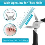 Professional Thick & Ingrown Toenail Correction Tool, Pedicure Clippers Toe Nail Cutter for Men & Women(1 Pcs).
