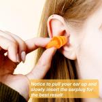 Soft Ear Plug For Sleeping,Noise Cancelling Back ground & meditation (5 pairs)