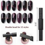 3D Cat-Eye Magnet for Nail Art, Gel & Nail Polish, Magnetic Stick 3D Line Strip Magnetic Board Nail Polish Tool(1 Piece).