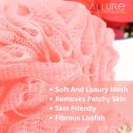 Sponge – Premium Round Loofah Body Wash Puff and Shower Scrubber (Pack of 1)