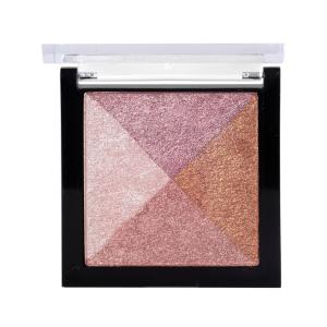 4 Shades Beauty Face Blusher and Highlighter (Pack of 1)