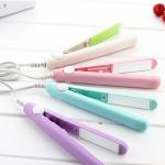 Hair Straightener Mini Professional Hair Pressing Machine With Temperature Control, Flat Iron Plate With Plastic Storage Box, Pack of 1, Random color