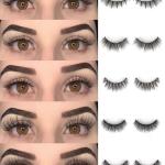 3D Eyelashes Fibber Synthetic, Natural & soft 100% Handmade 3D Eyelashes (pack of 5)