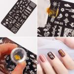 Plastic Stamping Nail Art Kit (Pack of 1)