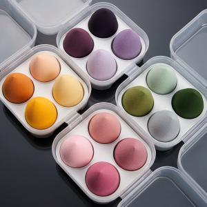 Sponge 4 Pcs in A Storage Box ,Makeup Cosmetic Puff Makeup Sponge (Multicolour)