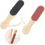 Foot Scrubber, Wooden Handle Foot Scrubber  Pedicure Tool 1 Pcs