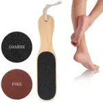 Foot Scrubber, Wooden Handle Foot Scrubber  Pedicure Tool 1 Pcs