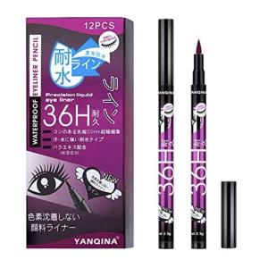 12pc Set (Black Color) Eyeliner Waterproof Pen Eye Liner.