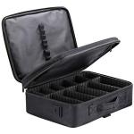 Professional 16 in 2 layer Makeup Case Organizer Bag for Women Travel Cosmetic Kit Storage
