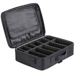 Professional 16 in 2 layer Makeup Case Organizer Bag for Women Travel Cosmetic Kit Storage