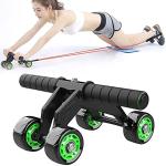 4 Wheel AB Roller Wheel Toner Exercise Equipment for Abdominal Core Workouts(Pack of 1).