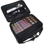 Professional 16 in 2 layer Makeup Case Organizer Bag for Women Travel Cosmetic Kit Storage