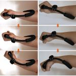 Adjustable Hand Grip T iner Forearm Hand Wrist Exerciser(Pack of 1).Black.
