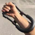 Adjustable Hand Grip T iner Forearm Hand Wrist Exerciser(Pack of 1).Black.
