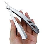 Stainless Steel Straight Edge Barber Razor Folding Shaving Shaver Without Blade for Men