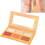 6 COLOR HIGHLIGHT,BLUSH AND CONTOUR PALETTE 24.g