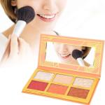 6 COLOR HIGHLIGHT,BLUSH AND CONTOUR PALETTE 24.g