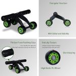 4 Wheel AB Roller Wheel Toner Exercise Equipment for Abdominal Core Workouts(Pack of 1).