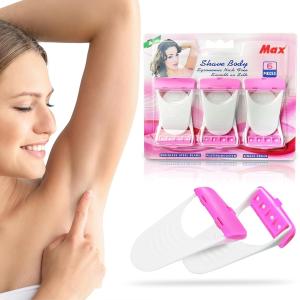 Women's Disposable Plastic Hair Razor & Bikini Shaving Razor For Women- Pack Of 1 (6 Pcs).