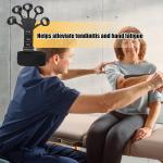 Workout Hand Finger Trainer Gripster Exerciser Grip Strength Hand Grip/Fitness Grip  (Black) 1 Piece