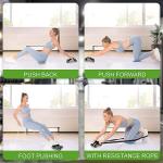 4 Wheel AB Roller Wheel Toner Exercise Equipment for Abdominal Core Workouts(Pack of 1).