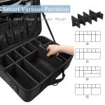 Professional 16 in 1 layer Makeup Case Organizer Bag for Women Travel Cosmetic Kit Storage