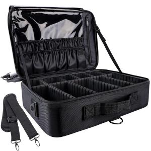 Professional 16 in 1 layer Makeup Case Organizer Bag for Women Travel Cosmetic Kit Storage