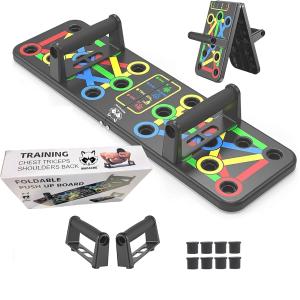 Push Up Board for Chest, Shoulder, Back and Triceps Muscles, home and Gym Use, Color Black(pack of 1).