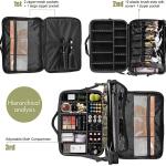 Professional 16 in 1 layer Makeup Case Organizer Bag for Women Travel Cosmetic Kit Storage