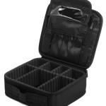 Makeup Bag Organiser Large Waterproof Professional Toiletry Travel Pouch (Black) Pack of 1