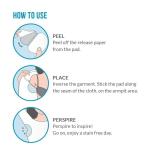 Barakath Underarms Sweat Pads Disposable Highly Absorbent Sweat Pads Cotton Anti Allergic, Anti Bacteria, Anti Smell For Men And Women (Pack of 50