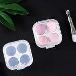 Sponge 4 Pcs in A Storage Box ,Makeup Cosmetic Puff Makeup Sponge (Multicolour)