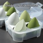 Sponge 4 Pcs in A Storage Box ,Makeup Cosmetic Puff Makeup Sponge (Multicolour)