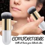 2 Pcs Liquid Foundation Brush Set, black Gold and White Golden , Face Makeup Brush