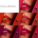 Red Edition 5 in 1 Matte Lipstick (Red, 7.5 g)  (Multi, 7.5 g)