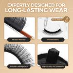 Eyelash Extensions C Curl 0.15 Thickness Professional Salon