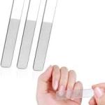 Glass Nail File Transparent Sanding Polishing Grinding Nails Filing Manicure Tool(Pack of 3).