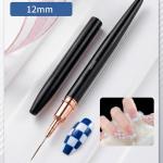 5Pcs Nails Art Brush Nails Art Liner Brush Practical Nails Brush(Black).