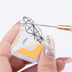5Pcs Nails Art Brush Nails Art Liner Brush Practical Nails Brush(Black).