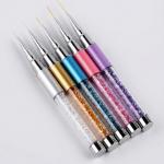 PREMIUM 5pcs Nail Art Liner Brushes, Nails Gel Polish Painting Nail Art Design Brush Pen Set(Multicolour).