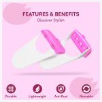 Women's Disposable Plastic Hair Razor & Bikini Shaving Razor For Women- Pack Of 1 (6 Pcs).
