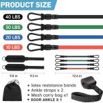 Ankle Resistance Bands, Ankle Bands for Working Out with Cuffs, Resistance Bands for Leg