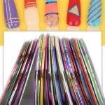 Nails Art Tape Lace Line Strips Decoration Stickers UV Gel Polish for Nail Art Decals 1 Pcs
