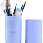 12pcs Professional Make Up Brush for Foundation Blush, Portable Storage Box, Best Gift Kit (Blue)