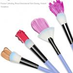 12pcs Professional Make Up Brush for Foundation Blush, Portable Storage Box, Best Gift Kit (Blue)