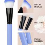 12pcs Professional Make Up Brush for Foundation Blush, Portable Storage Box, Best Gift Kit (Blue)