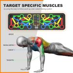 Push Up Board for Chest, Shoulder, Back and Triceps Muscles, home and Gym Use, Color Black(pack of 1).