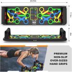 Push Up Board for Chest, Shoulder, Back and Triceps Muscles, home and Gym Use, Color Black(pack of 1).