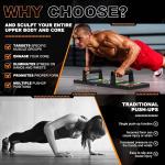 Push Up Board for Chest, Shoulder, Back and Triceps Muscles, home and Gym Use, Color Black(pack of 1).